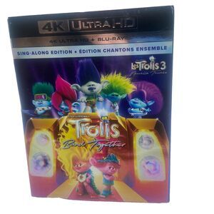 Trolls: Band Together - 4k Ultra HD + Blu Ray With Slipcover Brand New Sealed